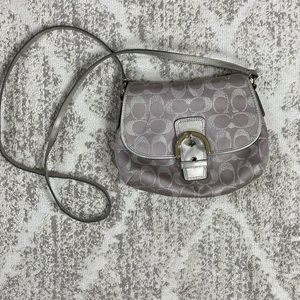 COACH Silver Crossbody Bag